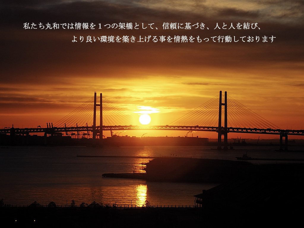 私たち丸和では情報を１つの架橋として、信頼に基づき、人と人を結び、より良い環境を築き上げる事を情熱をもって行動しております